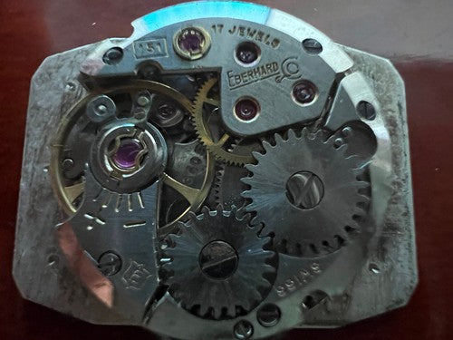Eberhard Mouvement Montre Calibre 151 Manuel De Examen Pièces Vintage