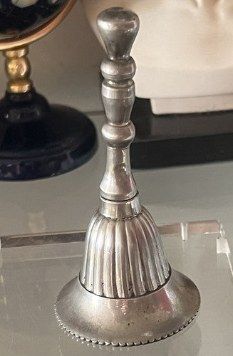 🔴 CAMPANELLO campanella campana metallo ceselli campana vintage h 11 cm