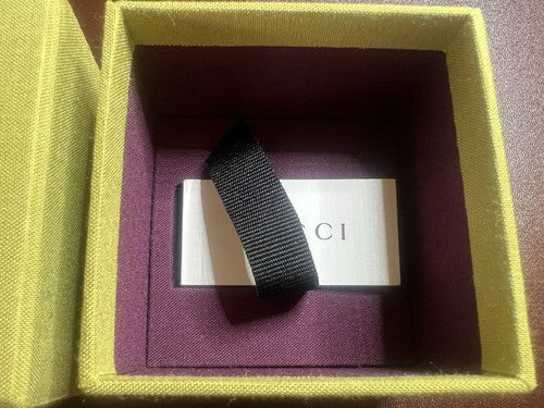 Gucci Boîte Bijou Trousse Coffret Vert Webbing Avec Instructions 
