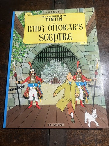🔴 TINTIN book KING OTTOKAR'S SCEPTRE Hergè comic book in English Egmont vintage 