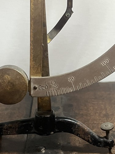 Balance Bascule Lettres Poste de Précision Fonctionnant Pas De Plateau Vintage