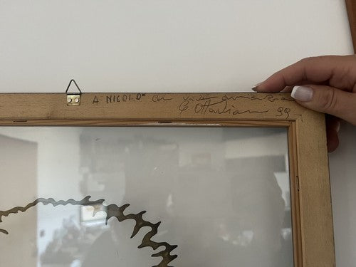 🔴 OTTAVIANI painting BASILICA ST. PETER bas-relief Rome authentic L 45X46 cm 