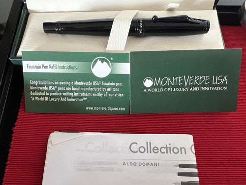 Monteverde Stylo-Plume Stylo à Plume Laque Noire Invincia M Écrit Que Nouvelle 