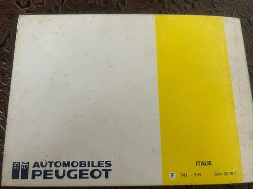 Peugeot 205 Livret Voiture Utilization Entretien International Original Rétro 