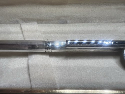 Columbus Stylo-Plume Sphère Corps Argent 925 Massif Avec Trousse Et Garantie 4