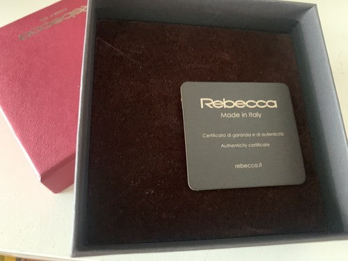 🔴 REBECCA scatola x gioiello bracciale, collana, anello CERTIFICATO