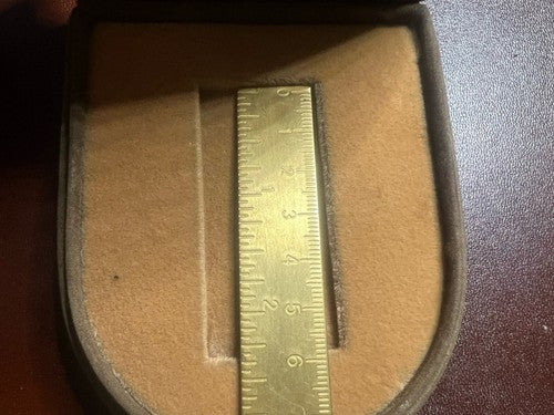 🔴 GUCCI scatola accendino marrone floccato misure come foto vintage