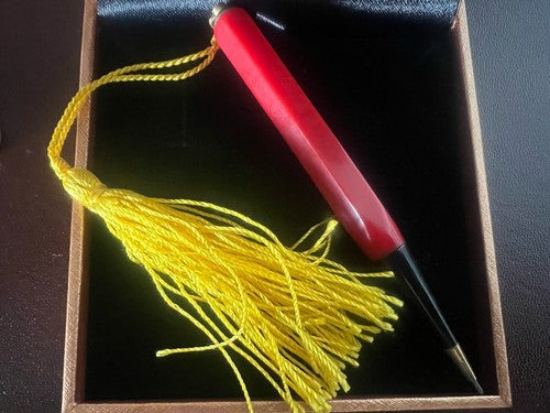 🔴 RED Bakelite mechanical pencil, bow, mechanical lead, writes vintage 