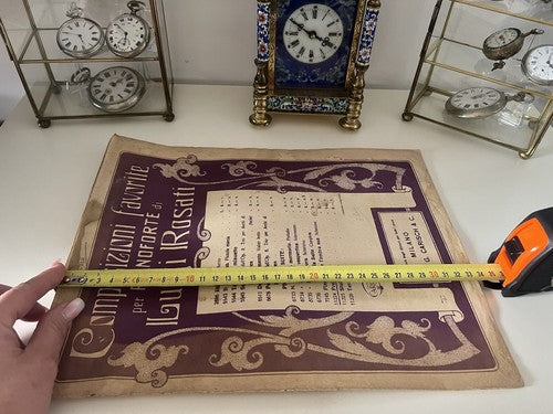 🔴 LUIGI ROSATI Noten, Klavierkomposition, Mailand, Anfang des 20. Jahrhunderts 