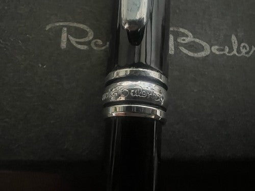 Renato Balestra Kugelschreiber, schwarzer Lackkörper mit Vintage-Etui 