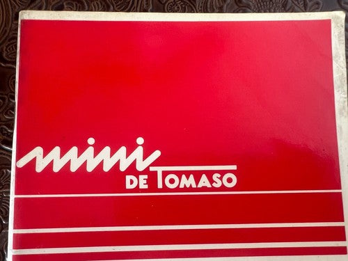 Mini Booklet Car Use Maintenance Of Tommaso Italian Original Vintage