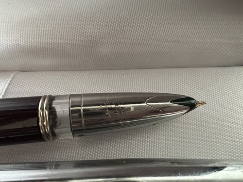 🔴 VIS PEN penna stilografica PISTONE President Acumatic pennino ORO vintage