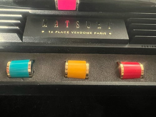🔴 MATSURI penna stilografica BBA lacca nera anelli ricambio Vendome Parigi