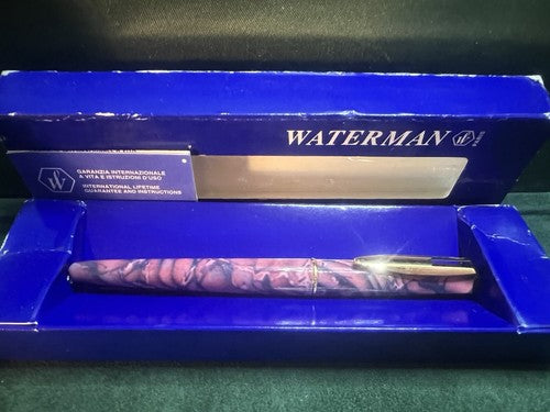 Waterman Stylo-Plume Stylo à Plume Reflex Rose 2 F Vintage Garantie Nouvelle