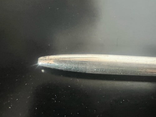 🔴 NOVA penna sfera placcata argento mille righe meccanismo a rotazione scrive