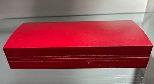 Première Emporio Stylo-Plume Sphère Chrome Cuir 2168 Avec Boîte Jamais Utilisé