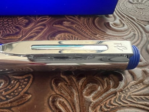 Waterman Stylo-Plume Stylo à Plume Seduction Chrome Profils Bleu à Cartouche