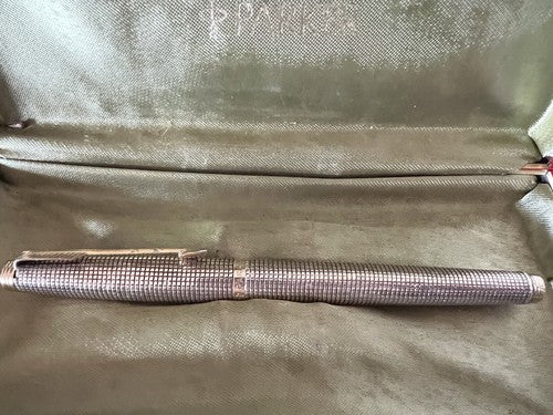 Parker 75 Stylo-Plume Stylo à Plume Argent Solide Sonnet Plaqué Or 