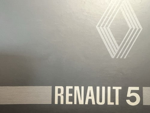 🔴 RENAULT 5 Libretto auto uso manutenzione vintage ORIGINALE 2 edizione ITA