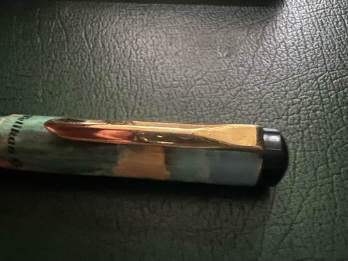 🔴 PELIKAN multicolored cartridge fountain pen writes vintage 1980s 
