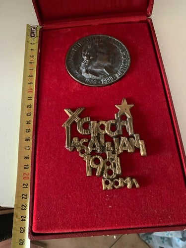 🔴 Medaglia Giochi Lasalliani 1981 Roma scultore di Brenno Bettini