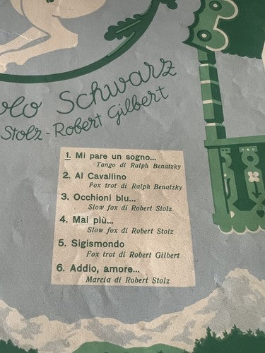 🔴 ES SCHEINT WIE EIN TRAUM Noten White Horse Benatzky Stolz Gilbert 32 