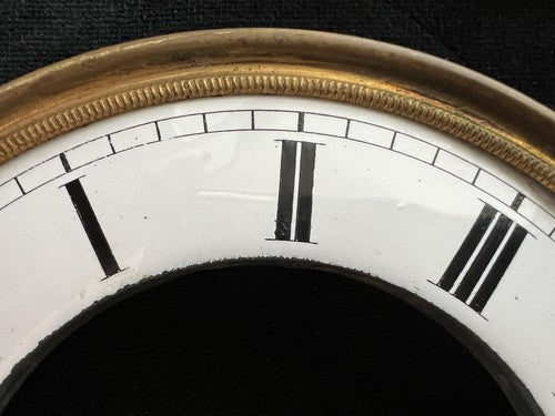 🔴 QUADRANTE orologio pendolo muro parete smalto numeri romani ottone perni