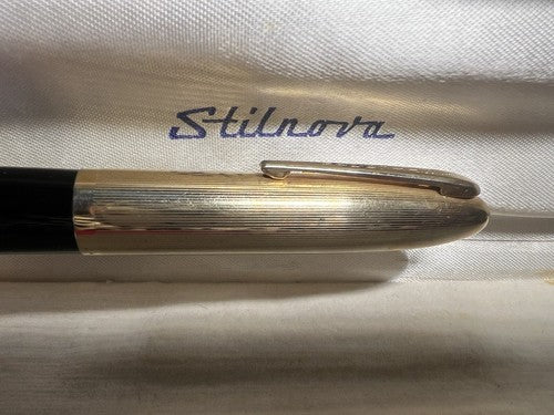 🔴 STILNOVA Füllfederhalter 53 Zelluloid Goldfeder Italienisch 1950 schreibt 