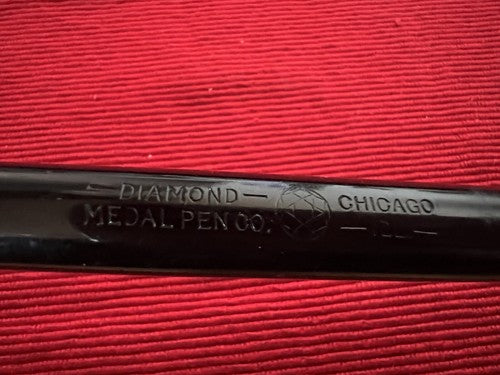 🔴 DIAMOND MEDAL penna stilografica leva pennino ORO scrive vintage 1930