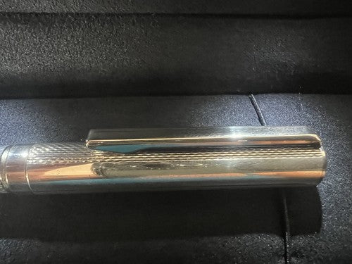 🔴 Penna sfera ARGENTO 925 MASSICCIO 925 timbro da personalizzare scrive 2