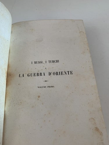 🔴 Buch DER ÖSTLICHE KRIEG Costantino Mini Florence antik 1854 