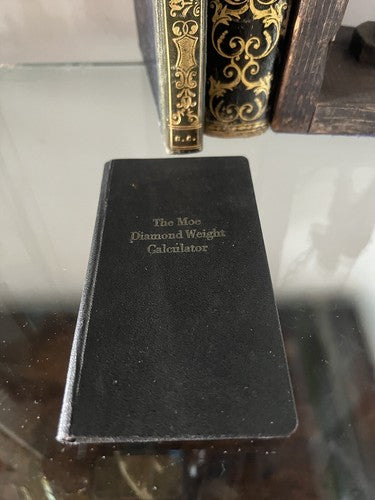 Moe Diamant Wiegerechner – Bedienungsanleitung, Gewicht-Leitfaden, Diamant 1951 