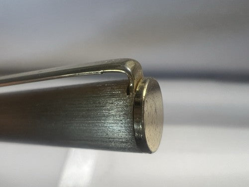 🔴 KARNAK 50 penna sfera satinata dorata profili lucidi scrive vintage