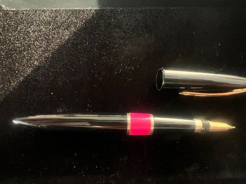🔴 MATSURI penna stilografica BBA lacca nera anelli ricambio Vendome Parigi