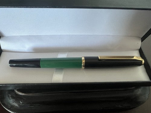 Pelikan Stylo-Plume Stylo à Plume Vert Noire MK10 Piston Capuche Craquage 1 