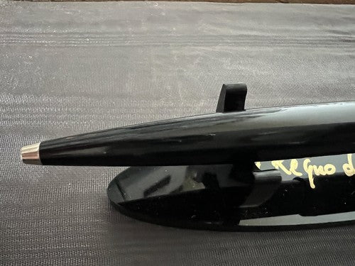 Aurora Stylo-Plume Sphère Style Noire Brillant Avec Profils Chrome Écrit 