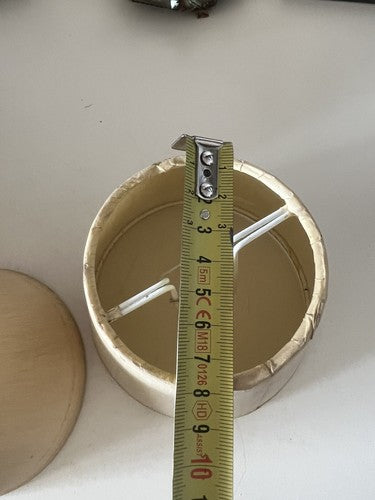 🔴 paralumi PLISSE' per lampada, lume beige campana beige 5 PEZZI