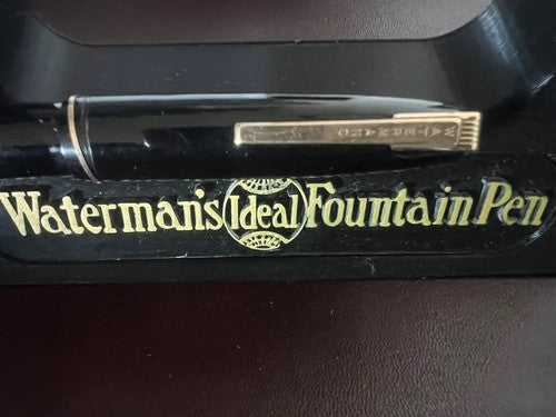 🔴 WATERMAN'S penna stilografica Ideal 402 leva pennino ORO antica SCRIVE
