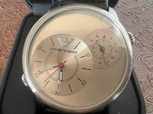 🔴 EMPORIO ARMANI orologio uomo quarzo AR0514 ORE INTERNAZIONALI garanzia