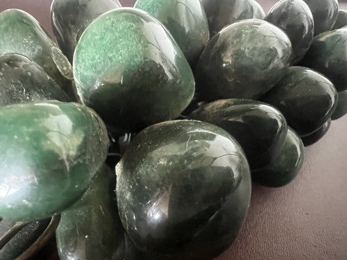 🔴 Grappolo uva GIADA VERDE autentica scultura misura naturale 16x8,5 vintage