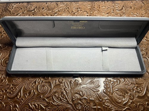 Seiko Boîtier Boîte Montre Coffret Housse Floqué Embrasse Vintage 