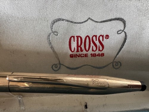 Cross Pen Sphere Century Classic Plated Gold Marking Box Instructions A