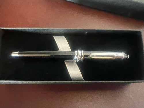Renato Balestra Pen Sphere Corpo Black Lacquer With Pencil Case Vintage