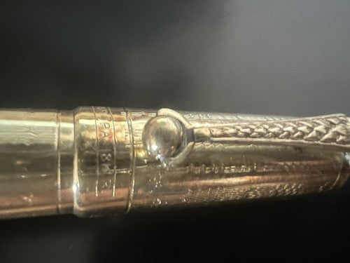 🔴 EUROPA Einziehbarer Füllfederhalter mit 14-Karat-Goldfeder, Vintage-B-Feder 