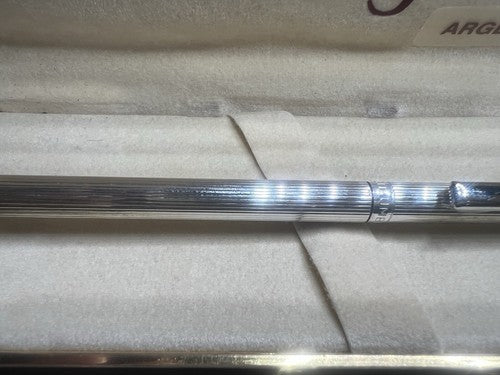 🔴 COLUMBUS penna sfera corpo ARGENTO 925 MASSICCIO con astuccio e garanzia 4