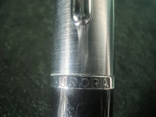 🔴 AURORA penna sfera refill roller Style nera cappuccio cromato scrive
