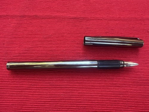 🔴 OMAS penna stilografica lacca canna di fucile cartuccia pubblicitaria