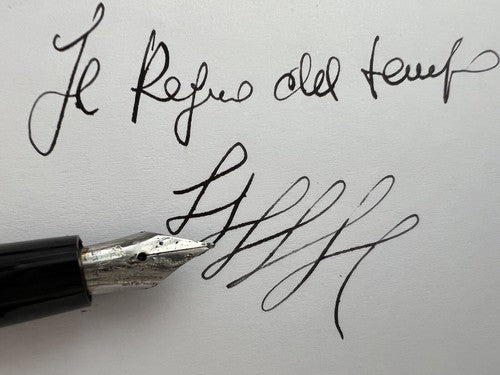 🔴 KREUZER penna stilografica celluloide marmorizzata a pistone Germany vintage