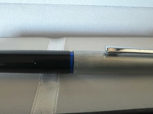 🔴 PELIKAN Füllfederhalter 21 Silvexa 14 KT Goldfeder mit Vintage-Tintenpatrone 