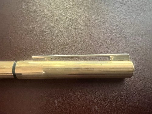 Auretta Stylo-Plume Sphère par Aurora Doré Italie Écrit Vintage Années 1970 A